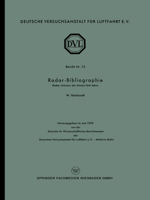 cover image of Radar-Bibliographie
